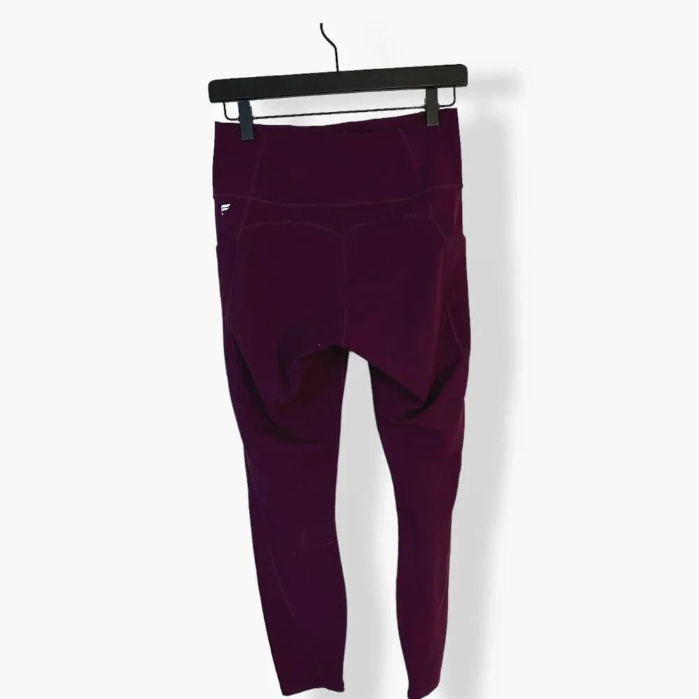 Fabletics‎ PureLuxe Burgundy Cropped Legging - Picture 2 of 3